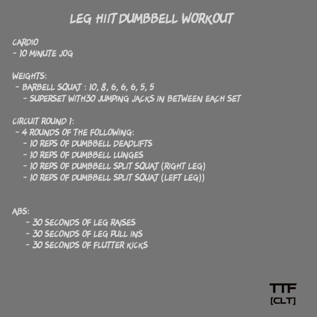 Leg Strength Workout with HIIT Circuit - TOP TIER FITNESS CLT