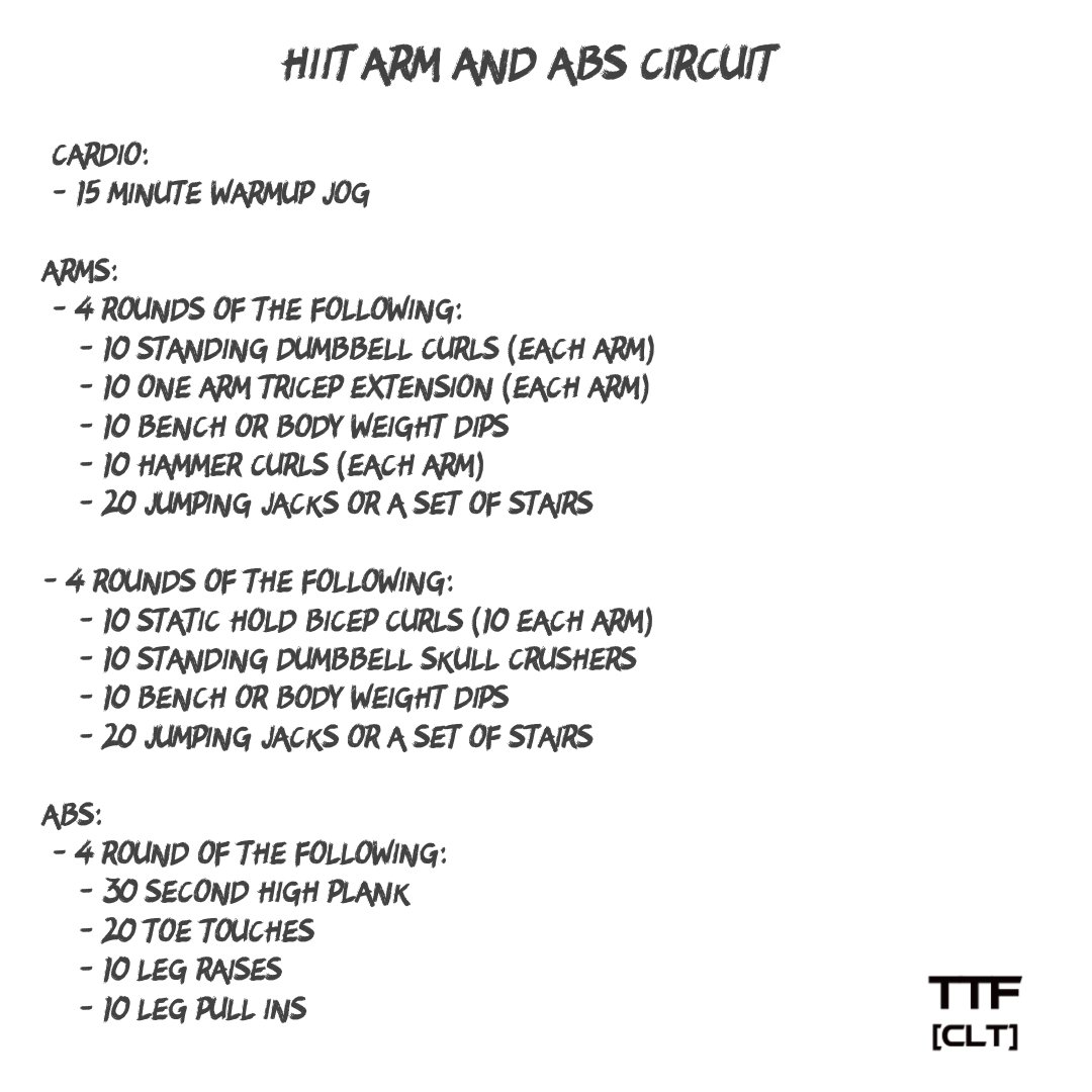 Bicep and Tricep HIIT Workout - TOP TIER FITNESS CLT